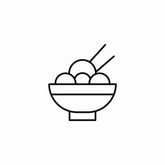 dumplings chinese icon sign vector