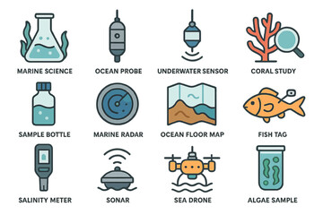 Marine science tools and technologies: ocean probe, coral study, and sea drone innovations