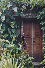 old wooden door