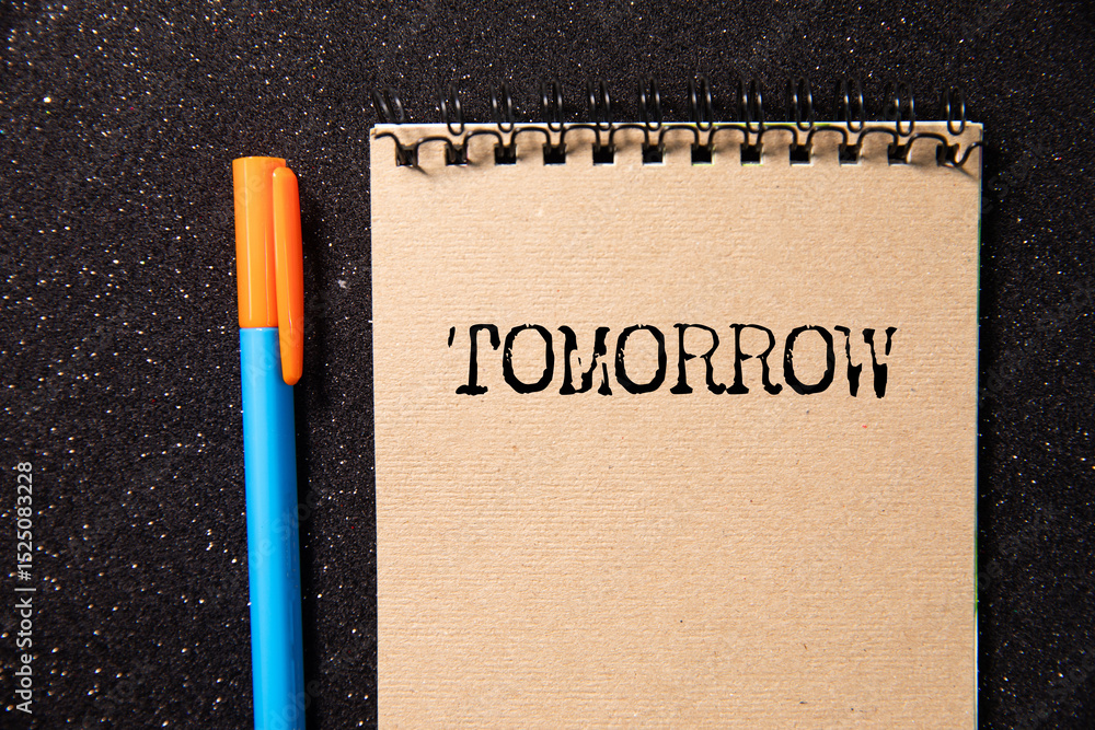 Poster the text tomorrow on notepad