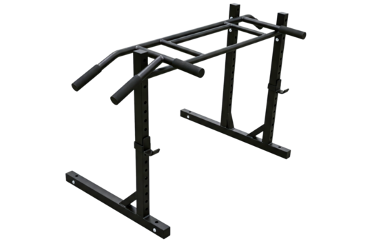 Heavy-duty pull-up bar for effective upper body workouts isolated on a transparent background