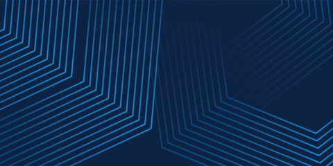 Dark blue background. Modern line stripes curve abstract presentation background. Luxury paper cut background. vector illustration