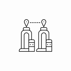 pharmaceutical manufacturing icon sign vector