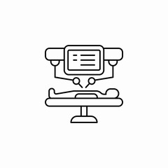 robotic surgery icon sign vector