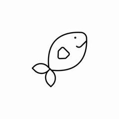 sea fish icon sign vector