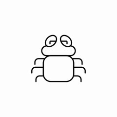 sea shrimp icon sign vector