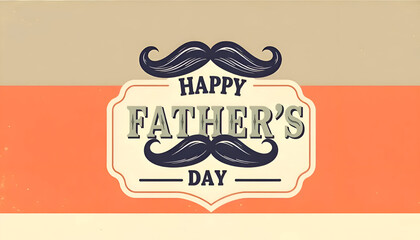 Obraz premium Stylish Father's Day Retro Design Download for free 
