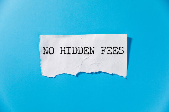 text sign showing only not fees