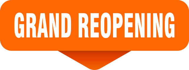 grand reopening sticker. grand reopening sign on transparent background
