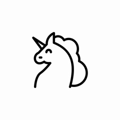 uicorn fairytale icon sign vector