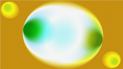 Abstract colorful orb design isolated on transparent background