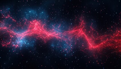 Cosmic nebula, vibrant colors, star dust