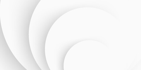 Obraz premium Abstract Futuristic 3d White Architecture Circular Concentric Background. White circle abstract background. Circular Building. Geometric technology design. White tunnel background.