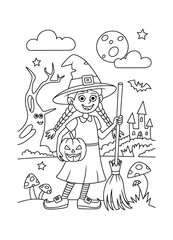 Halloween element with spooky details Vector illustration