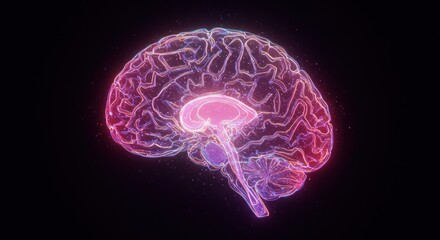Human brain illustration