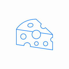 cheese slice icon sign vector