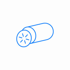 cucumber vegetable icon sign vector