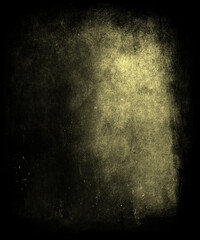 Scary Horror Texture, Obsolete Dark Yellow Halloween Background, Space For Your Picture Or Text