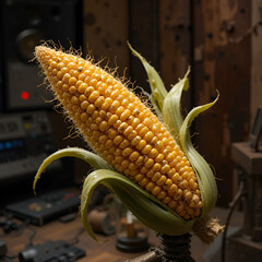 Corn Earworm on studio background