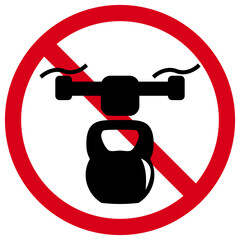 No Overweight Drone Prohibition Sign