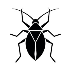 Luna Moth Insect Silhouette Vector Illustration