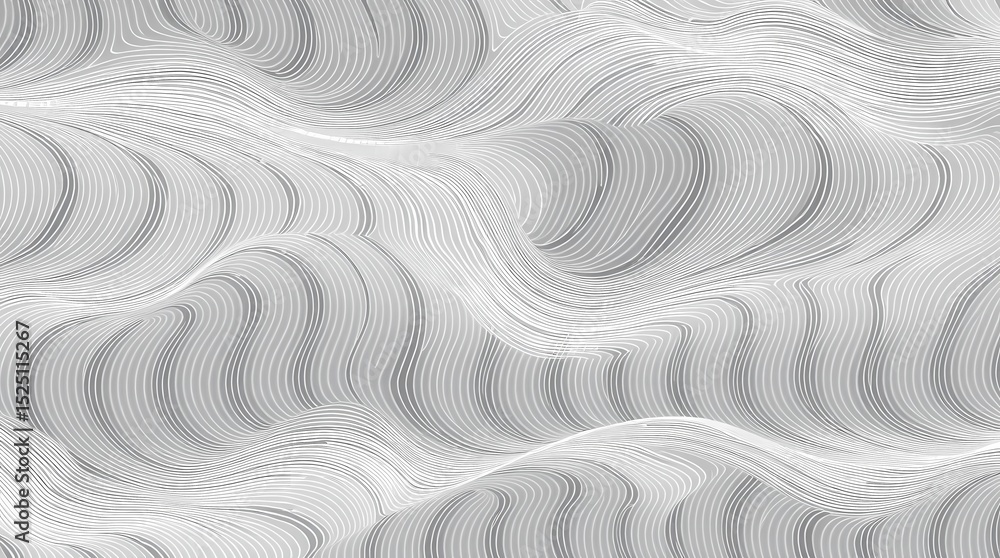 Poster abstract gray wave pattern seamless texture background