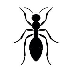 Planthopper Insect Silhouette Vector Illustration