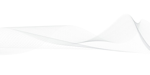 white background Abstract Waveform with Light Grey Lines 