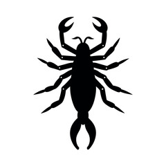 Sandfly Insect Silhouette Vector Illustration