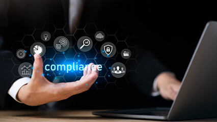 Compliance in business concept ,internal policies and procedures ,internal policies and procedures ,comply with business policies ,Regulations ,Enforce law ,standards ,requirements