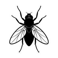 True Bug Insect Silhouette Vector Illustration