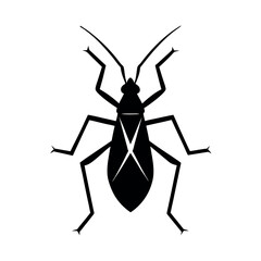 Atlas Moth Insect Silhouette Vector Illustration