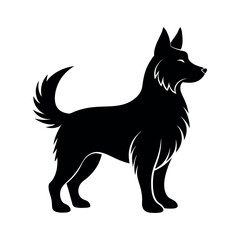 dog Silhouette Vector Illustration