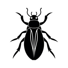 Deer Fly Insect Silhouette Vector Illustration