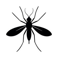 Ghost Ant Insect Silhouette Vector Illustration