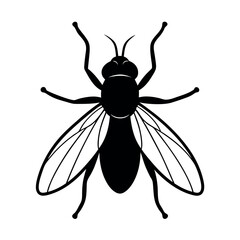 Gypsy Moth Insect Silhouette Vector Illustration