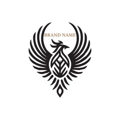 Minimalist vector icon cannabis logo design