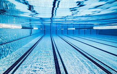 Sport swimming pool underwater background...