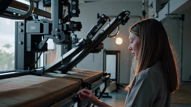 Innovative printing technology demonstrated in modern workshop setting with advanced machinery in action