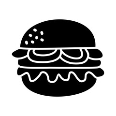 Burger Icon Glyph