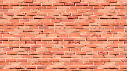 Obraz premium Red Brick Wall Texture Seamless Background for Design Projects