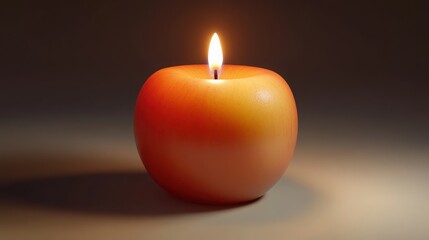 Illuminating Darkness A Single Candle's Warm Glow, Symbol of Hope, Peace, and Tranquility in a Dark Room