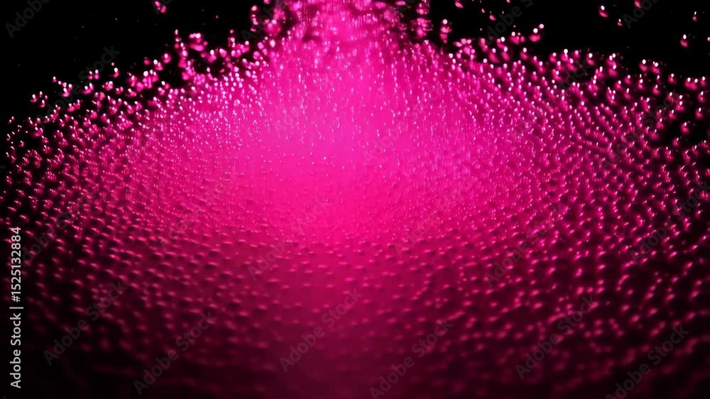 Aufkleber explosive pink particle eruption creating dynamic abstract texture