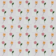 seamless pattern with flowers