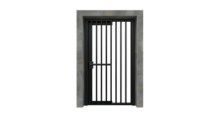 Obraz premium Prison Door Isolated on Transparent Background PNG