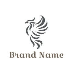 Obraz premium Bird and eagle vector logo design for business company