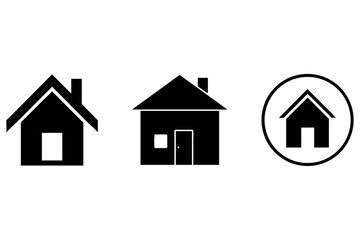 house, home, icon, building, vector, set, design, residential, apartment
