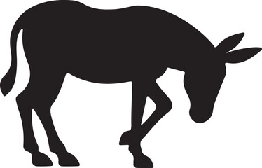 mule silhouette, mule vector art, farm animal clipart, work animal outline, mule profile graphic, domesticated animal shape, mule walking icon, side view mule, mountain mule image,