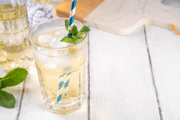 Iced cream soda drink