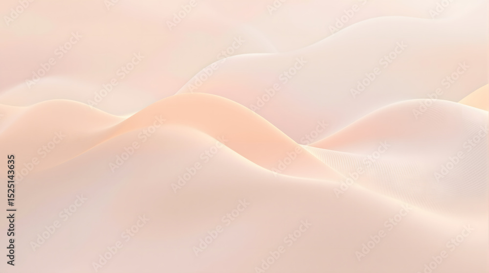 Poster soft, ethereal, pastel hues: a mesmerizing composition of gentle waves and smooth textures evokes tr